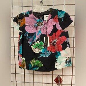 MILLY PAPER FLORAL CHLOE TOP
